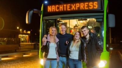 Kürzere Wege bei den NachtExpress-Bussen